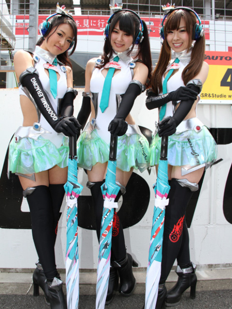 萌えるアニメコスプレ系がgtレースクイーン13のトレンド スーパーgt第2戦 富士 Goo 自動車