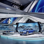 Audi booth at the Frankfurt International Motor Show 2015