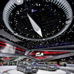 Audi booth at the Frankfurt International Motor Show 2015