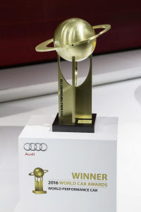 The “2016 World Performance Car” award.