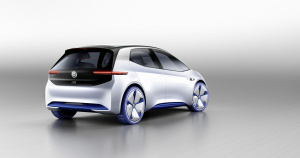 Volkswagen Showcar I.D. I.D. ? die Revolution. Der erste Volkswagen auf der vlig neuen Elektrofahrzeug-Plattform. Der erste Volkswagen, der f・ das automatisierte Fahren vorbereitet ist.