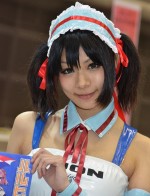 あー坊・かわいすぎ！リアル涼宮ハルヒ（DIJONレーシング特集２）【東京オートサロン2012】