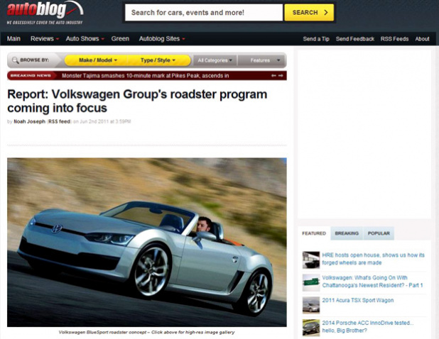 「VWグループがミッドシップ・スポーツ3兄弟を開発中!」の3枚目の画像