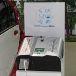 震災から1年 超期待のディーラーオプション1500W電源供給装置「三菱自動車 MiEV power BOX」登場 - 三菱自動車MiEV power BOX 12