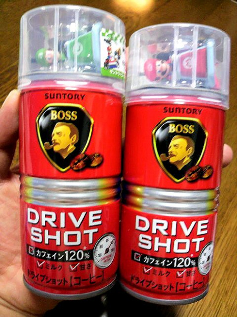 「ドライバー専用缶コーヒー「DRIVE SHOT」がマリオカートと共に登場しました！」の1枚目の画像