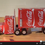 コカコーラの缶を使って、トレーラートラックを作ろう　【動画】 - Coca_Cola_Truck_01