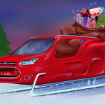 フォードがサンタのために開発した真赤な省燃費ワゴン - santa_ford_Wagon
