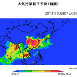 危機的状態にある中国大気汚染の原因を取り除き、解決に導くのは日本車だ！ -  大気汚染粒子拡散予測図「SPRINTARS」