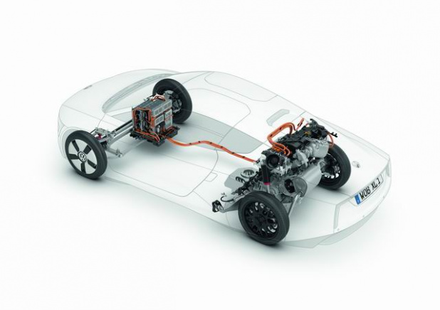 「VWのディーゼルハイブリッド「XL1」発売決定! 燃費はリッター111km!!」の9枚目の画像