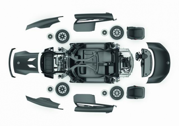 「VWのディーゼルハイブリッド「XL1」発売決定! 燃費はリッター111km!!」の10枚目の画像
