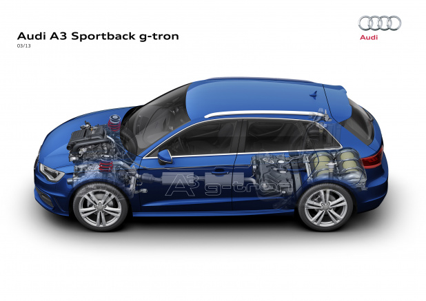 「アウディ「Audi A3 Sportback g-tron」画像ギャラリー –市販化されるCNG仕様」の14枚目の画像