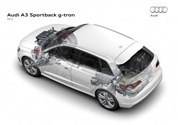 「アウディ「Audi A3 Sportback g-tron」画像ギャラリー –市販化されるCNG仕様」の12枚目の画像