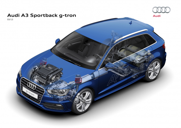 「アウディ「Audi A3 Sportback g-tron」画像ギャラリー –市販化されるCNG仕様」の11枚目の画像
