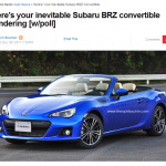 スバルがエイプリルフールに発表したHV仕様の「BRZ コンバーチブル」追加の真相は? - スバルBRZ コンバーチブル