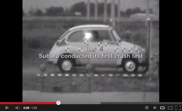 「スバル360当時のクラッシュテストシーン公開！　富士重工が衝突実験50年の歴史を見せる映像【動画】」の1枚目の画像
