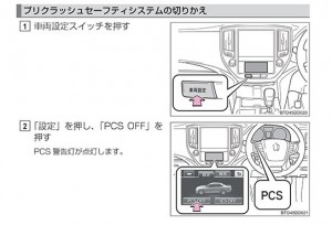 トヨタ クラウン PCSカットオフ