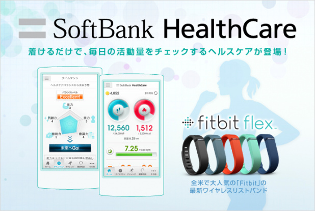 「ワイヤレスリストバンド「Fitbit Flex」を着け、身体の軽量化はSoftBank HealthCare（ソフトバンク ヘルスケア）で簡単管理！」の2枚目の画像