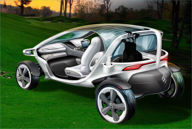 「メルセデス・ベンツ未来のゴルフカートは「ファー」ボタンを装備」の8枚目の画像