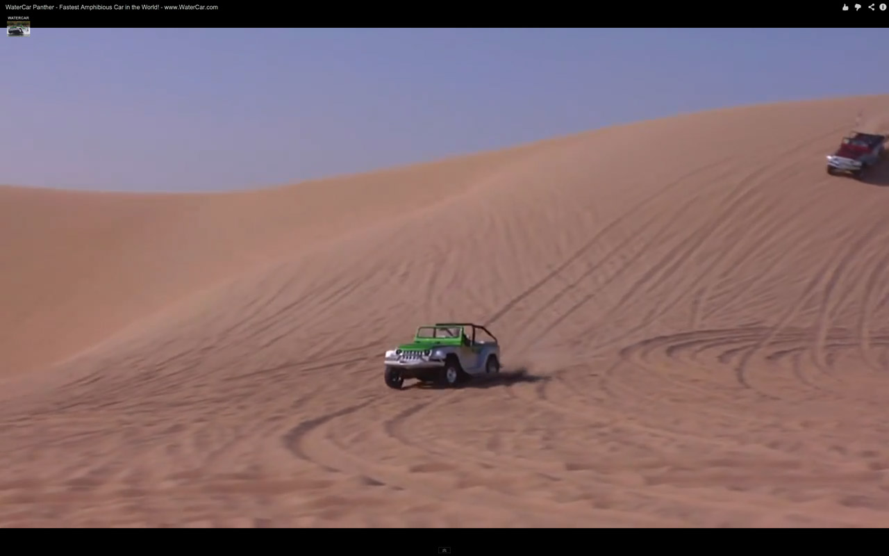 4wdだったらどこでも走れる そう 水上でも 夏のレジャーに欲しい水陸両用車 動画 Clicccar Com