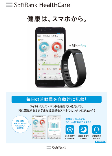 「ワイヤレスリストバンド「Fitbit Flex」を着け、身体の軽量化はSoftBank HealthCare（ソフトバンク ヘルスケア）で簡単管理！」の1枚目の画像