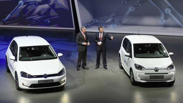 「VW｢e-Golf｣、独首相を招いてEV版を発表!【フランクフルトモーターショー】」の7枚目の画像