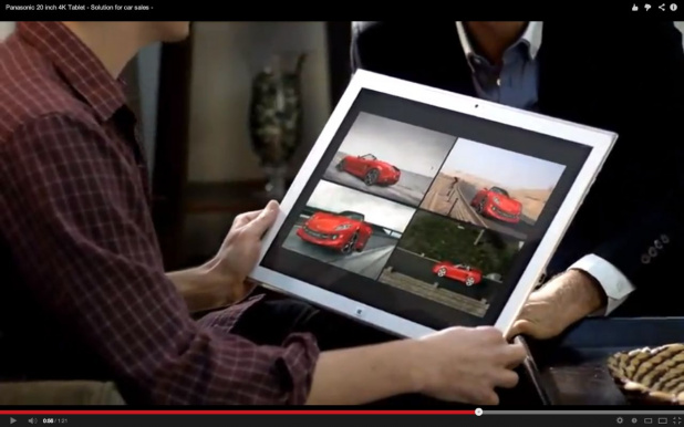 「20インチ4Kタブレット発売で自動車販売の姿が変わる？」の2枚目の画像