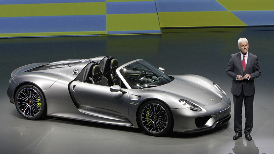 ポルシェ 918スパイダー プリウスを凌ぐ33km L フランクフルトモーターショー13 Clicccar Com