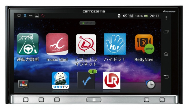 「車内でスマホがサクサク使えるカロッツェリア「アプリユニット」【CEATEC JAPAN 2013】」の1枚目の画像