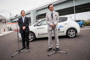 Nissan's Shiga and Governor Kuroiwa