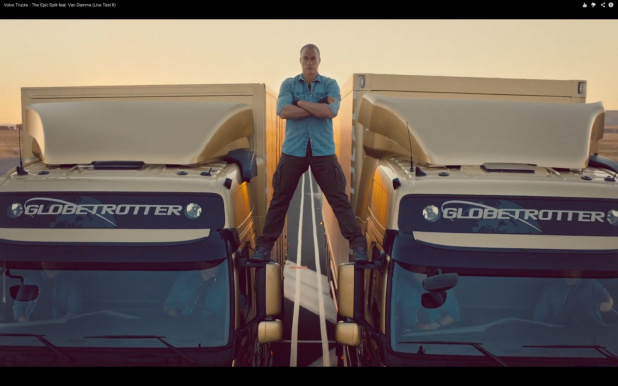 「ジャン＝クロード・ヴァン・ダムが仁王立ちでやったスゴいことは? ボルボ・トラックの最新CM【動画】」の1枚目の画像