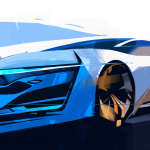ホンダが2015年に発売予定の燃料電池コンセプトを初公開【ロスアンゼルスオートショー2013】 - sketch_for_FCEV_LA2013