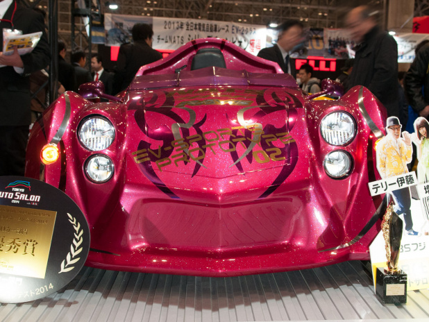 「カスタムカーコンテストエコカー部門は有機的デザインのマイクロEV、NATS EV-sports Prototype 02【東京オートサロン2014】」の3枚目の画像