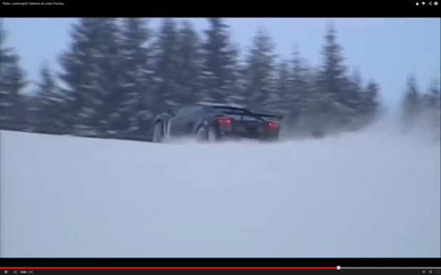 「ランボルギーニ・ガヤルドは雪上を走れるのか?【動画】」の2枚目の画像