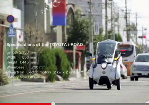 「超小型EV トヨタ「i-ROAD（アイロード）」が公道走行へ!」の4枚目の画像