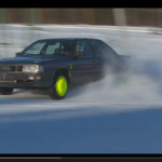 旧車だからここまでできた! アウディの過去最強雪上ドリフト!!【動画】 - Audi_Snow_Drift_01