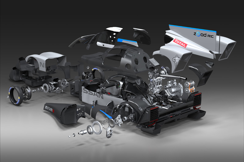 日産「NISSAN ZEOD RC」内部とクラッシュテスト公開【動画