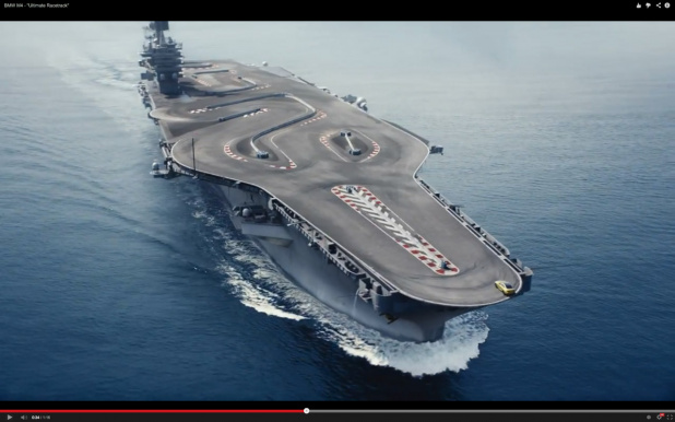「BMWの走りを表現するステージは空母！【動画】」の2枚目の画像
