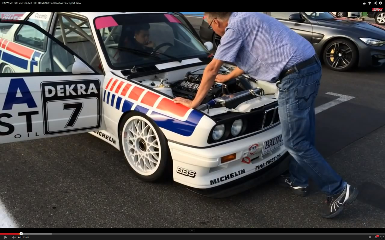 最新のBMW M3と22年前のM3レースカーどっちが速い!?【動画