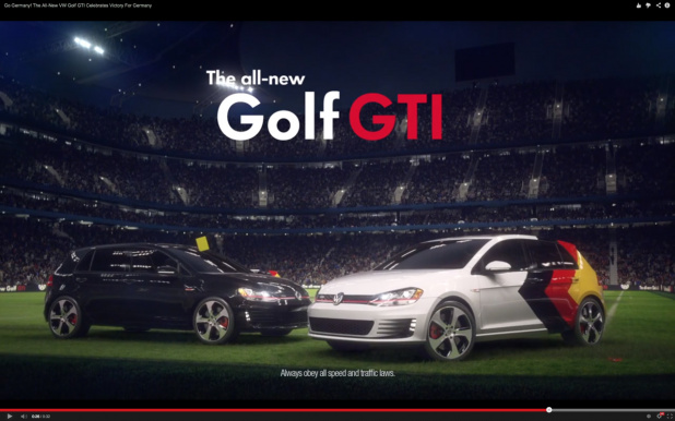 「ワールドカップ優勝! ドイツ代表VWゴルフがゲッツェのシュートを再現!?【動画】」の3枚目の画像
