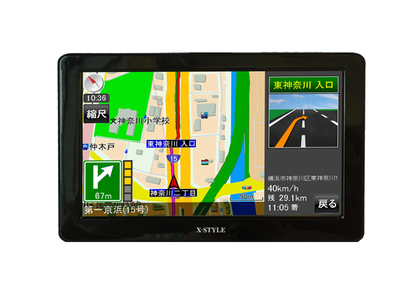 「無料地図更新付きのワンセグ7インチポータブル・ナビ「EB-XS2200」」の1枚目の画像