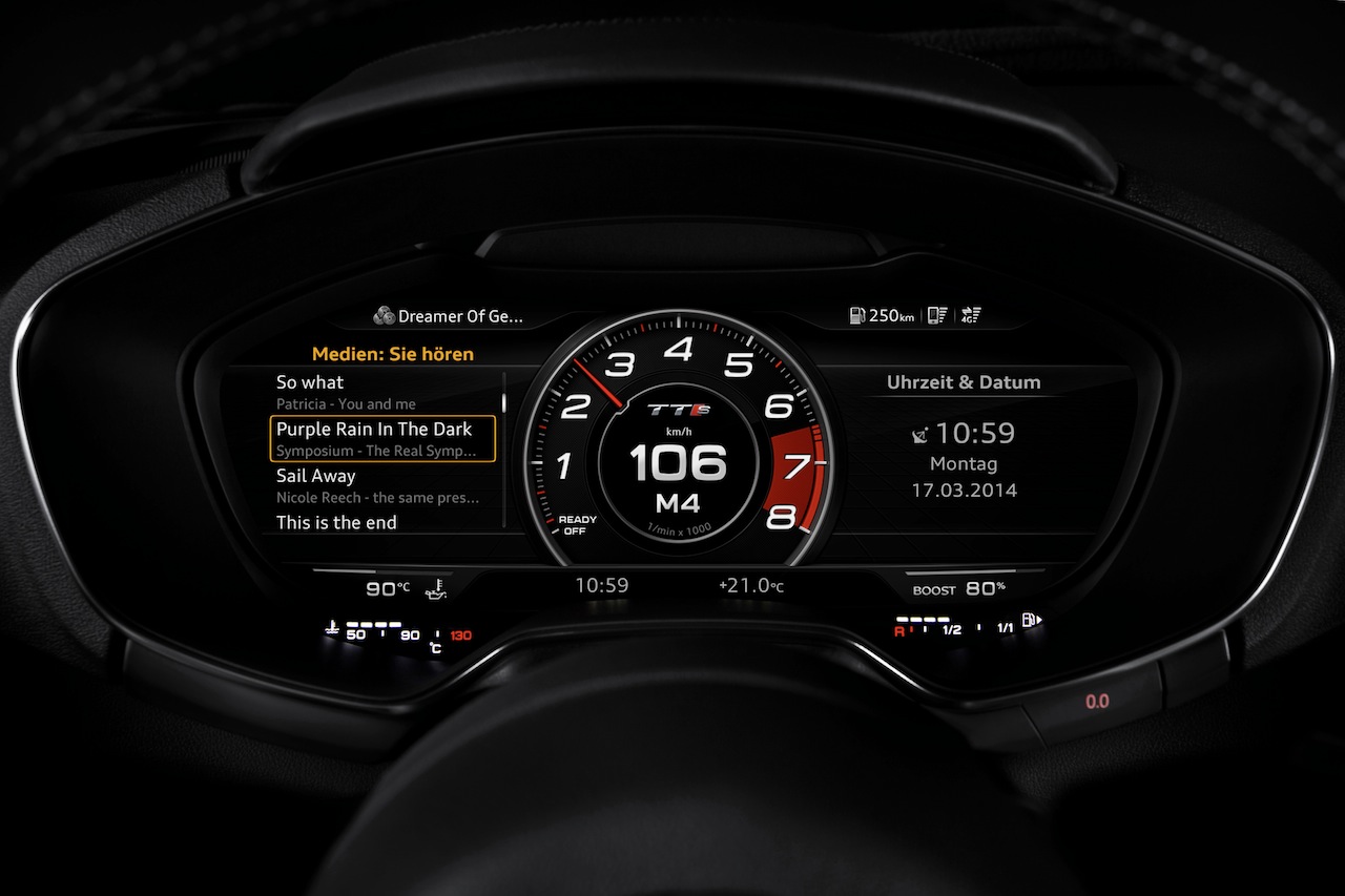 Audi Tt Coup 画像 新型アウディttのハイテクメーターがスゴイ Clicccar Com