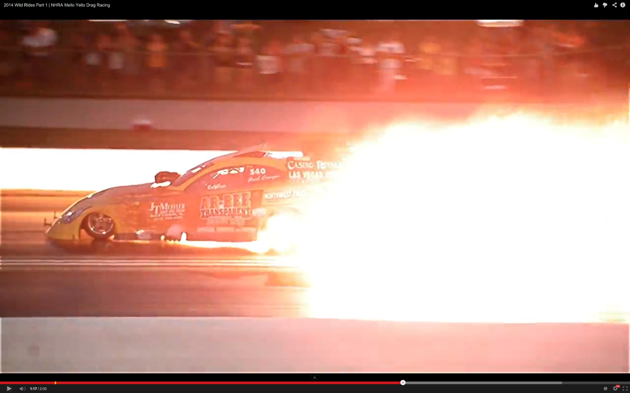 本場アメリカのnhraドラッグレースは壊れかたも超ド級 動画 Clicccar Com