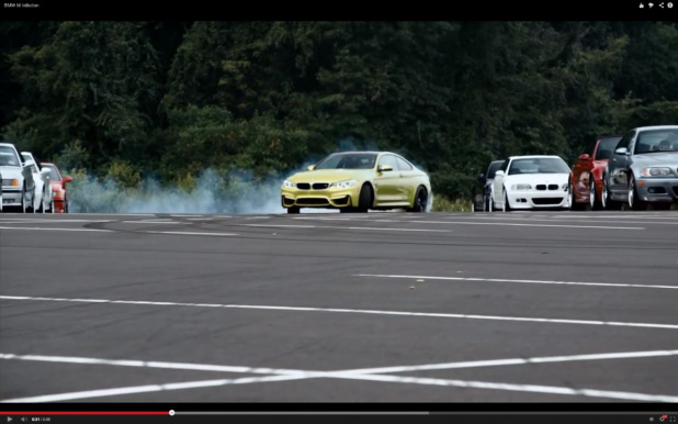 「BMW M4がドリフトで描いたものは?【動画】」の3枚目の画像