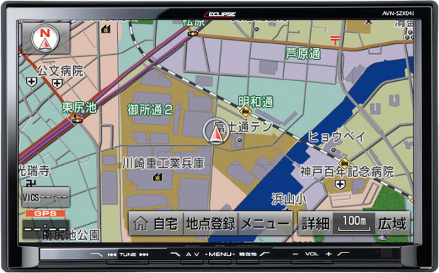 「市販ナビ初! 全国地図が自動更新されるECLIPSE「AVN」」の3枚目の画像