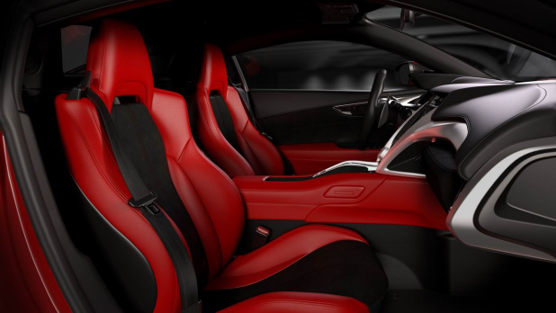 「ホンダ新型NSXが初代ヘリテージの赤いボディ、価格15万ドルで登場! 【デトロイトショー2015】」の12枚目の画像