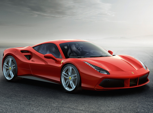「V8フェラーリの新型モデルの「Ferrari488 GTB」を公開【ジュネーブモーターショー2015】」の1枚目の画像