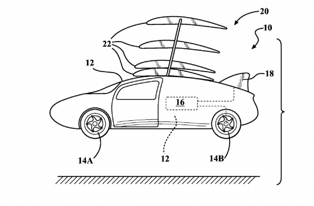「トヨタが出願した「空飛ぶ自動車のための折り畳み可能な翼」とは？」の1枚目の画像