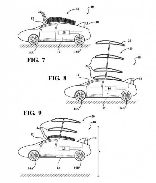 「トヨタが出願した「空飛ぶ自動車のための折り畳み可能な翼」とは？」の4枚目の画像