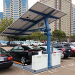 世界初！太陽光を追う「カーポート型EV充電スタンド」が登場! - ace_Parking