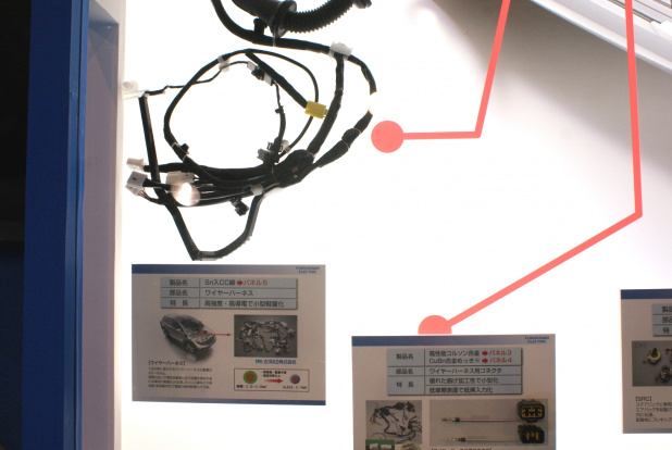 「【関西 ものづくりワールド2015】古河電工が銅素材技術による自動車用部品を展示」の3枚目の画像